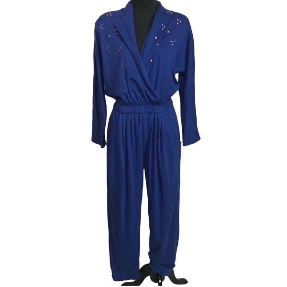 Saint Germain Paris Vintage Blue Jumpsuit- Women’s 8